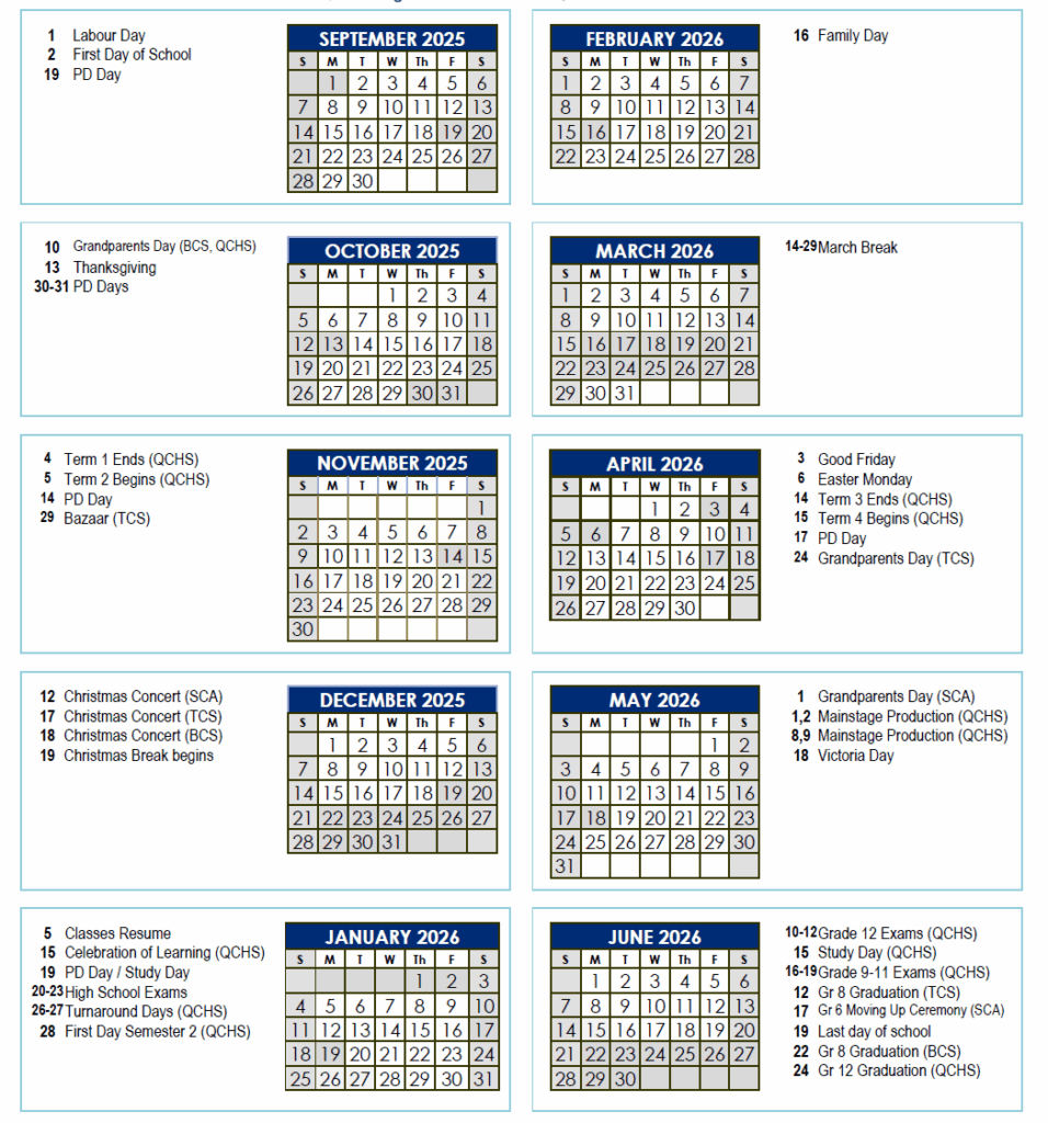25 26 School Calendar